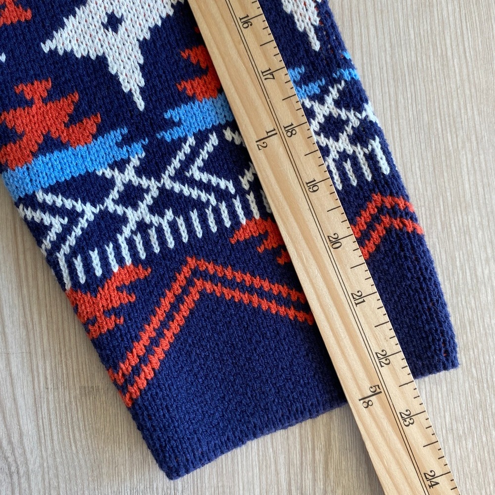 Lucky Brand Southwestern Geometric Open Front Cardigan Sweater Women XL Navy NWT - Picture 9 of 9